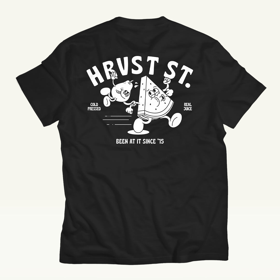 Hrvst St Tee - Black